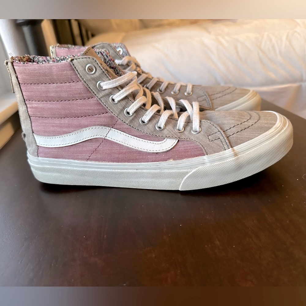 Old School Vans Women’s High-top Zip-up Sneaker Size 9 - Picture 10 of 13
